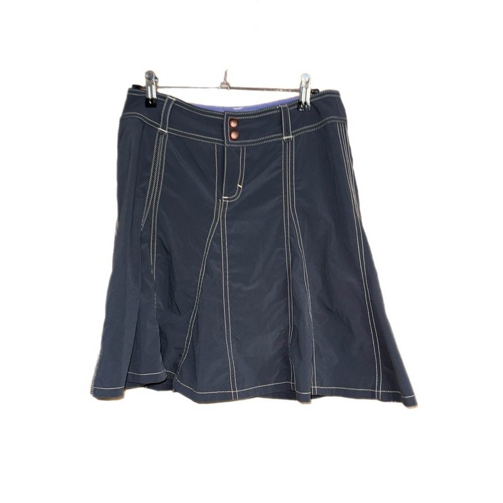 ATHLETA SKORT WOMENS SZ 2 WHATEVER HIKING 683764 GREY ATHLETIC SPORTS GOLF